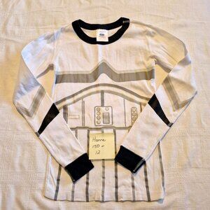 Hanna Andersson boys size 150 or 12 Star Wars pajama top vguc